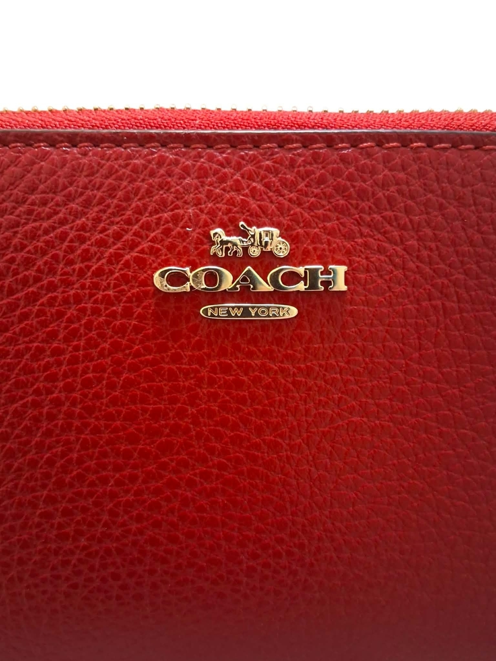 Coach 1941 Red Zip Around Wallet - Picture 10 of 10